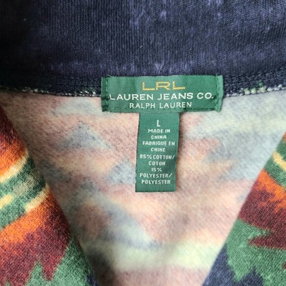Lauren Jeans Co. Aztec Southwestern Vintage Shawl Collar Jacket - Picture 10 of 10